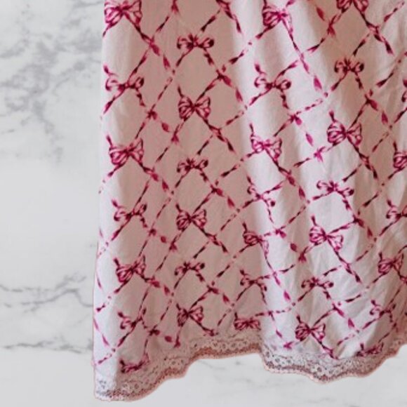 Jessica Simpson Pink Bow with Lace Sleep Camisole - NWOT - Picture 2 of 5